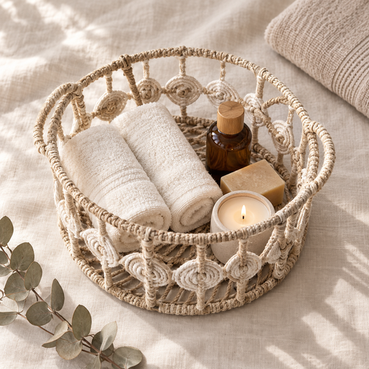 Cotton Round rope baskets