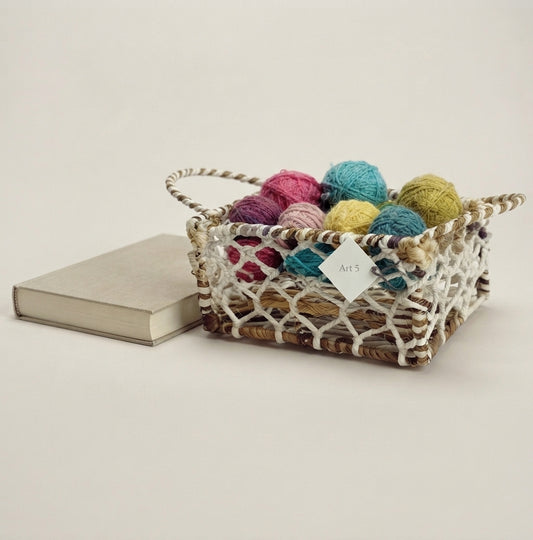 Cotton rope square Hamper basket