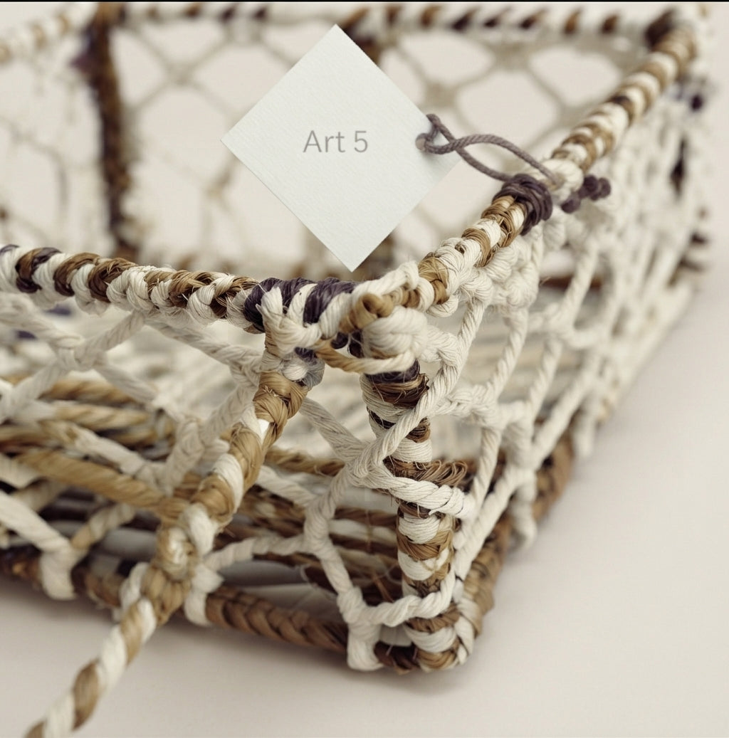 Cotton rope square Hamper basket