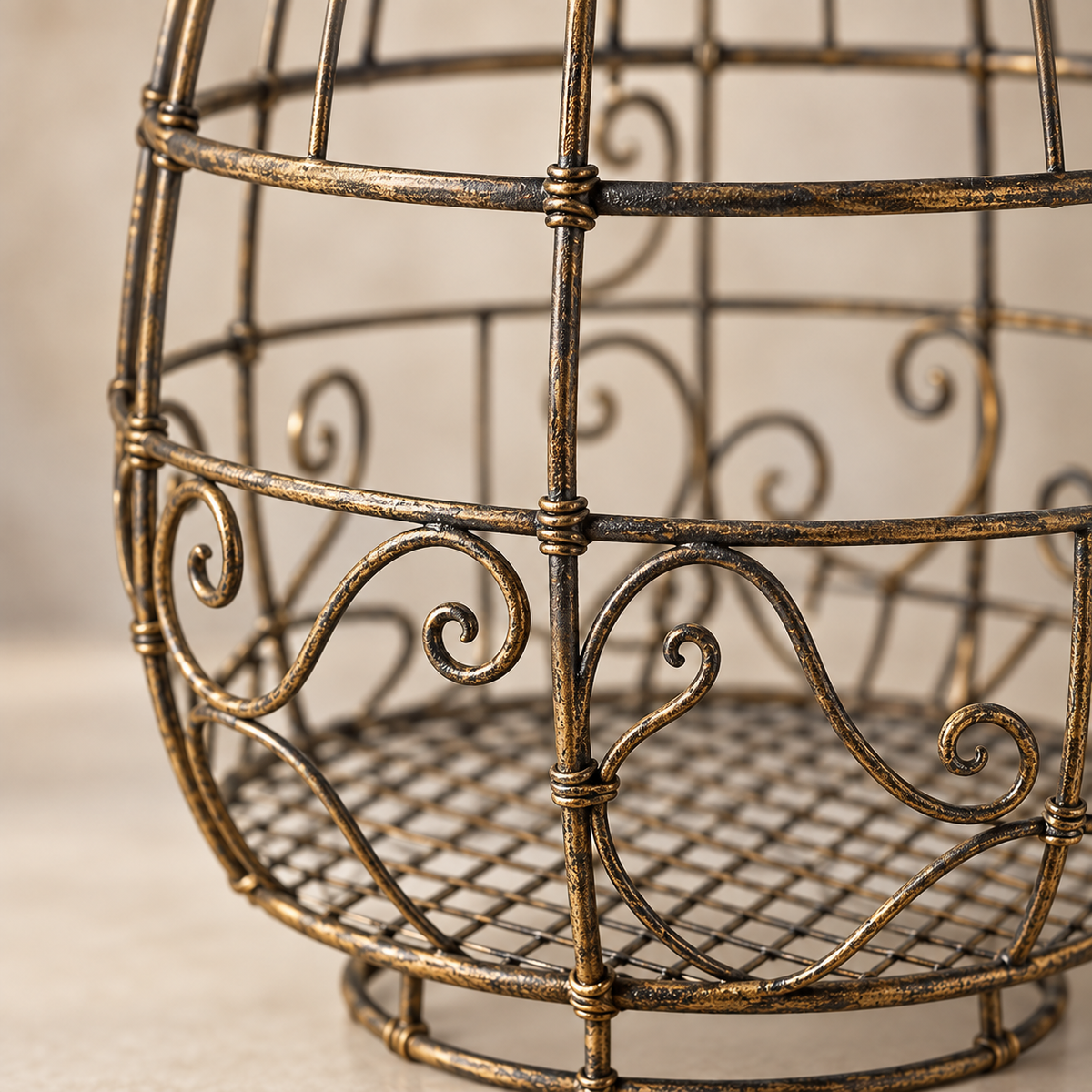 Iron Stand Basket
