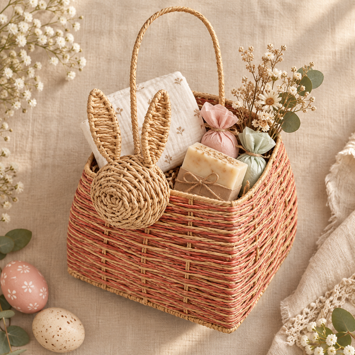 Rabbit Rafia basket