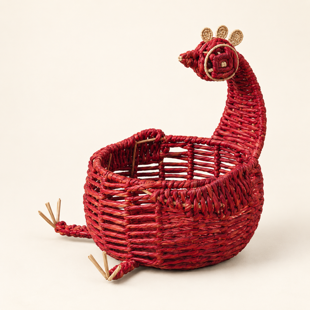 Peacock Rafia basket