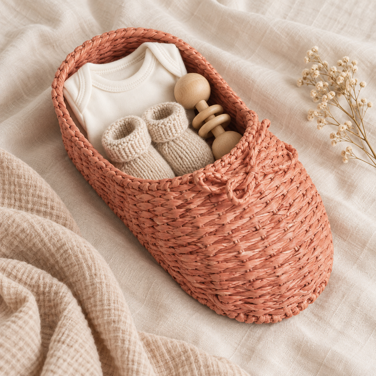 Baby Shower Rafia basket