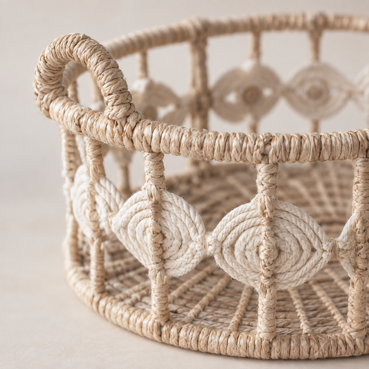 Cotton Round rope baskets