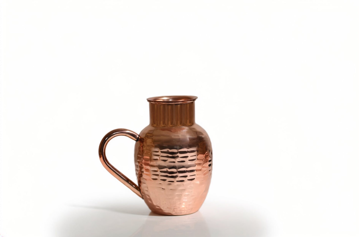Pure Copper Water Jug with 2 Copper Glasses – Premium Hammered Copper Drinkware Set