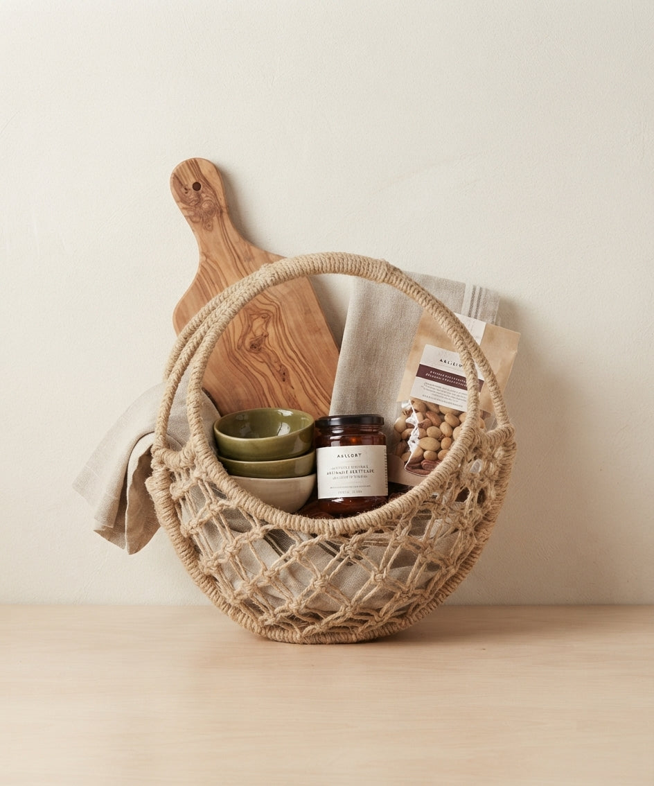 Large Round Shape Jute Storage Basket