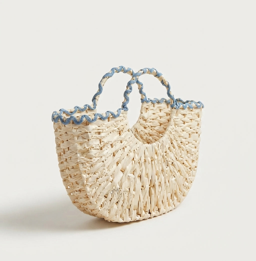 Hand-woven Tote Handbag Retro Beach Bags