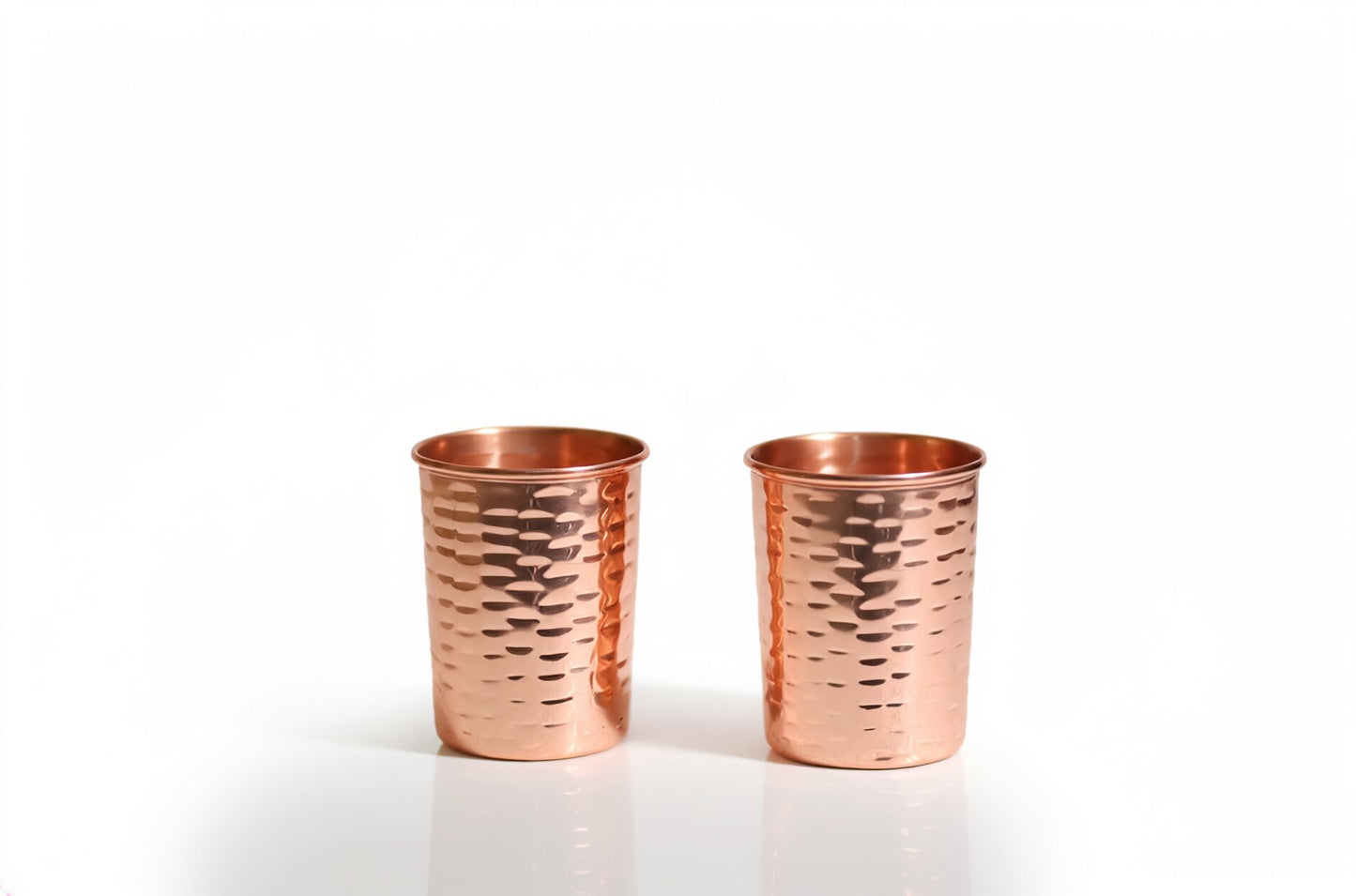 Pure Copper Water Jug with 2 Copper Glasses – Premium Hammered Copper Drinkware Set